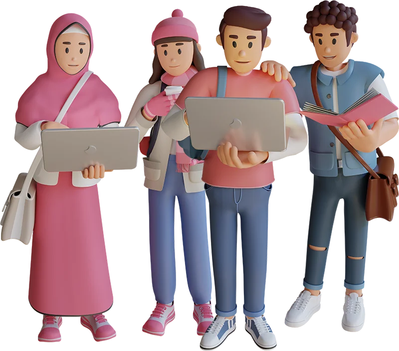 hero image of students